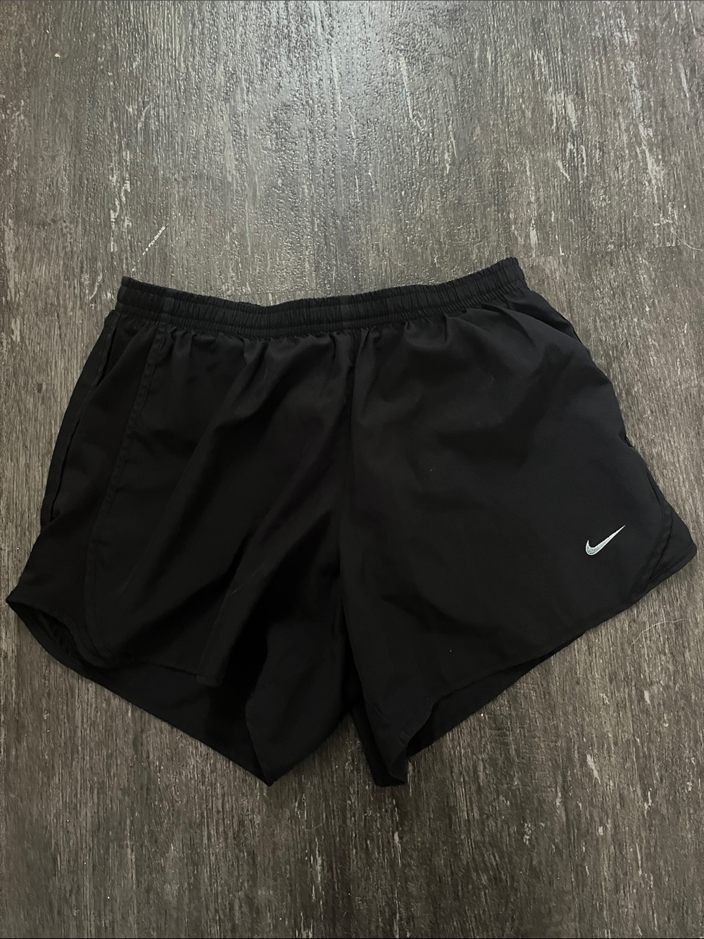 Nike Women's Black Athletic Running Shorts with Reflective Swoosh